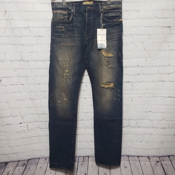 Men's Artisan De Luxe 32×34 Sergio Jeans in Indigo NWT - Picture 7 of 16